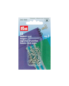 Ganci ed occhielli ottone N.1 argento