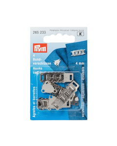 Ganci regolabili acciaio 4mm