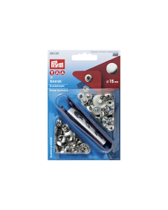 Bottoni pressione 15mm argento