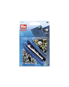 Rivetti 9mm argento/ferro antico