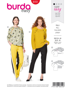 Cartamodello-Maglia con maniche raglan