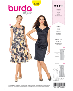 Abito in Wrap Look -Scollo a V -Spalle