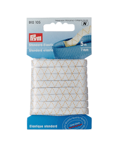 Elastico lavabile 7mm bianco 5 MT