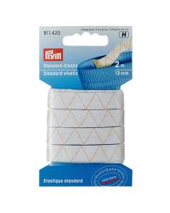 Elastico lavabile 12mm bianco 2 MT