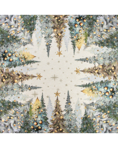 Tovaglia piazzata 100x100 bosco Natale