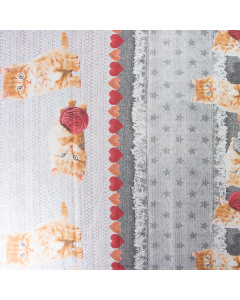 LENZUOLA MODA CUORE GATTI