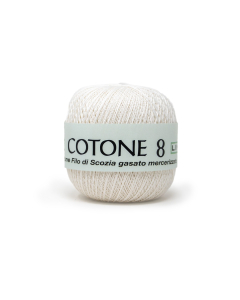 FILO UNCINETTO COTONE N.8 GOM.DA 100G