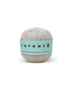 FILO UNCINETTO COTONE N.8 GOM.DA 100G