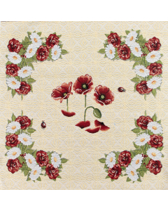 PANNELLI 47X47 CM PAPAVERO E MARGHERITE