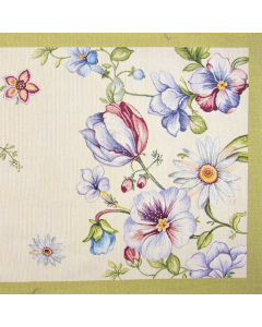 Runner piazzato 47x140 tulips