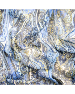 CHIFFON NICOLETTA LAME' CACHEMIRE