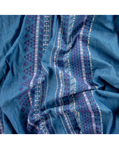 JEANS RICAMATO GEOMETRICO