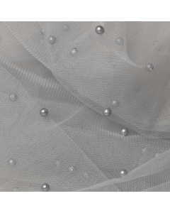 TULLE CON PERLINE NAVE
