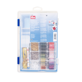 Fulenyi Organizer per filo da ricamo, scatola organizer rimovibile per ricami, per punto croce, artigianato, cucito, organizer per gioielli