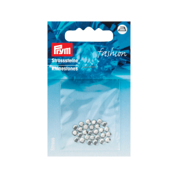 Strass ferro rotondo 4mm argento