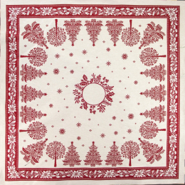 CENTRO TAVOLA 100X100 VISCHIO NATALE