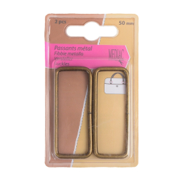 FIBBIE METALLO 2PZ 50 MM