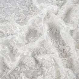 TULLE RICAMATO CON PERLINE ROUEN SPOSA