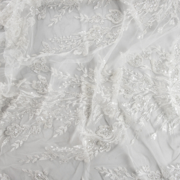 TULLE RICAMATO CON PERLINE VERTOU SPOSA