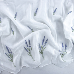 KREMS TIROLESE RICAMATA LAVANDA