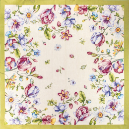 Tovaglia piazzata 100x100 tulips
