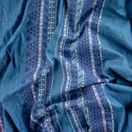 JEANS RICAMATO GEOMETRICO