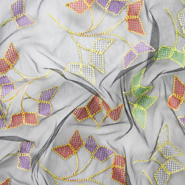 MICROTULLE RICAMATO MAURO FOGLIE