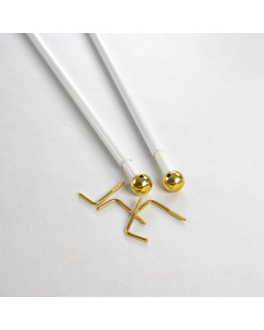 Bacchette ø7 verniciate bianche 60/75