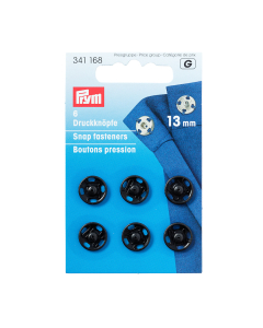 Bottoni automatici ottone 13mm nero