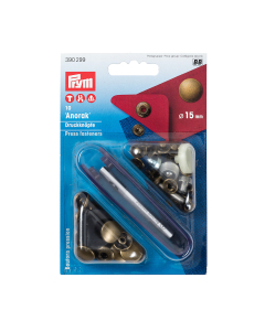 Bottoni pressione 15mm ottone antico