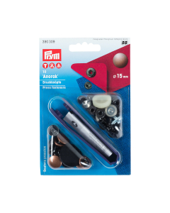 Bottoni pressione 15mm rame antico