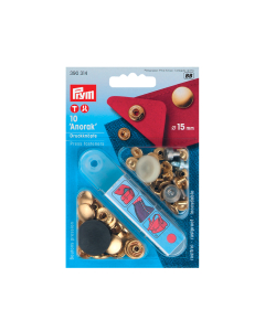 Bottoni pressione 15mm oro