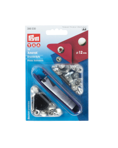 Bottoni pressione 12mm argento