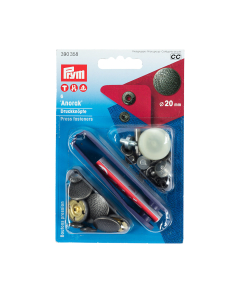 Bottoni pressione 20mm argento antico