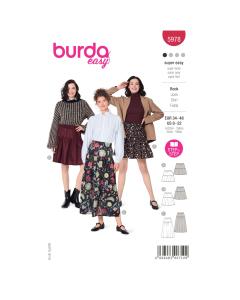 Gonna a più livelli con vita elastica