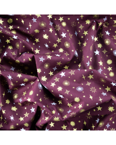 COTONE NATALIZIO ORO STELLE