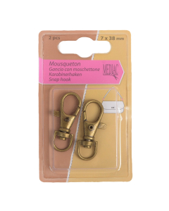 GANCIO CON MOSCHETTONE 7X38MM