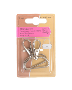 GANCIO CON MOSCHETTONE 30X40 MM