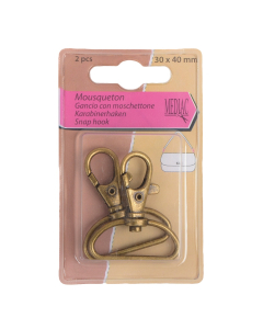 GANCIO CON MOSCHETTONE 30X40MM