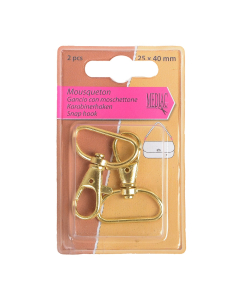 GANCIO CON MOSCHETTONE 25X40MM