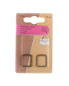 FIBBIE METALLO 2 PZ 15 MM