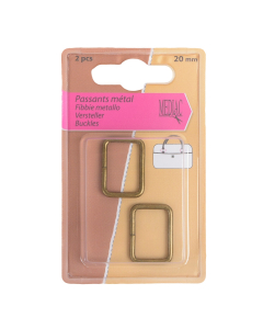 FIBBIE METALLO 2PZ 20 MM
