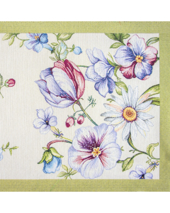 Runner piazzato 40X100  tulips