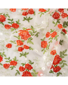 ORGANZA RICAMATA MAURA ROSE