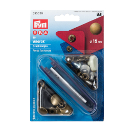 Bottoni pressione 15mm ottone antico