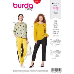 Cartamodello-Maglia con maniche raglan