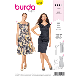 Abito in Wrap Look -Scollo a V -Spalle