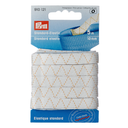 Elastico lavabile 10mm bianco 5 MT