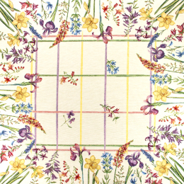 CENTRO TAVOLA 100X100 FIORI FEDERICA