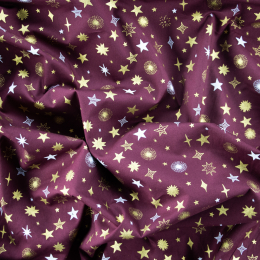 COTONE NATALIZIO ORO STELLE